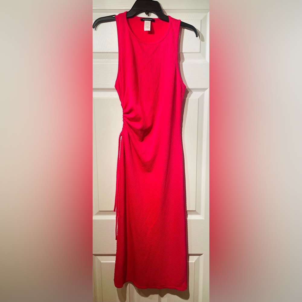 Caution to the Wind Hot Pink Maxi Dress Size Large